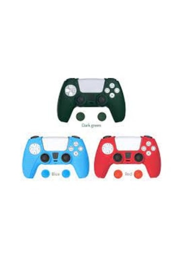 Comse Ps5 Dualsense Silikon Kılıf Analog Koruyucu Set Kırmızı