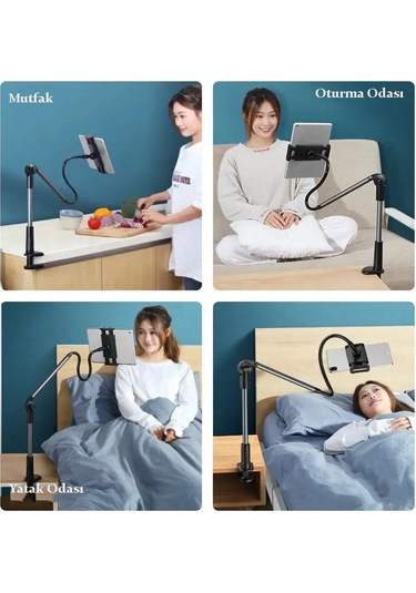 Techtic Akıllı Telefon Uyumlu Ve Tablet 12.9 Inç Tablet Tutucu