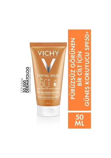 Vichy Ideal Soleil Velvety Güneş Kremi SPF50+ 50 ML