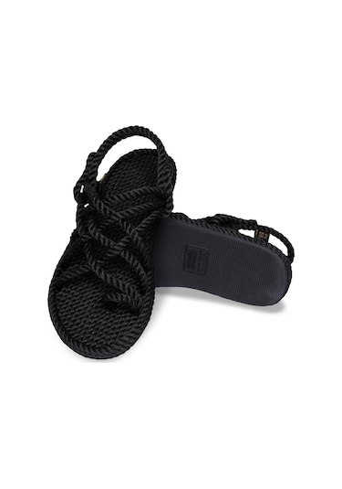 Nomadic Republic Nomadic Kauçuk Tabanlı Erkek Ip Sandalet Siyah