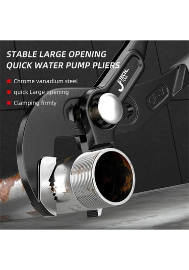 Didadodo Evrensel Su Boru Anahtarı - Krom Vanadyum, Kaymaz Tutma, 8/10/12 Boy, Pratik Çok Amaçlı