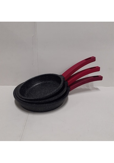 Gülsan Döküm Granit Tava Seti 18. 20. 22 Cm