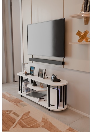 Modern Tv Ünitesi Ahşap Raflı 2 Katlı Televizyon Sehpası Minimalist,dayanıklı, Fonksiyonel Tv Standı Beyaz Modern Tv Ünitesi Ahşap Raflı 2 Katlı Televizyon Sehpası Minimalist,dayanıklı, Fonksiyonel Tv Standı Beyaz