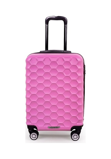 Polo&sky Petek Model Pembe Renk Kabin Boy Valiz Bavul Pembe