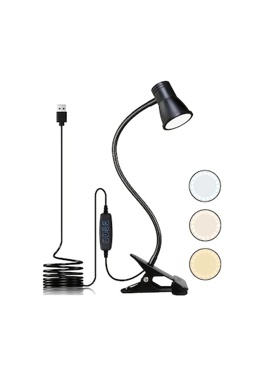 Boatshop1 Siyah 1 Adet Hotu 360 Ayarlanabilir Klipsli Masa Lambası Usb Çalışan 3 Renk Sıcaklık Ayarı Esnek Boyun Okuma Çalışma El Sanatları Için Siyah Boatshop1 Siyah 1 Adet Hotu 360 Ayarlanabilir Klipsli Masa Lambası Usb Çalışan 3 Renk Sıcaklık Ayarı Esnek Boyun Okuma Çalışma El Sanatları Için Siyah