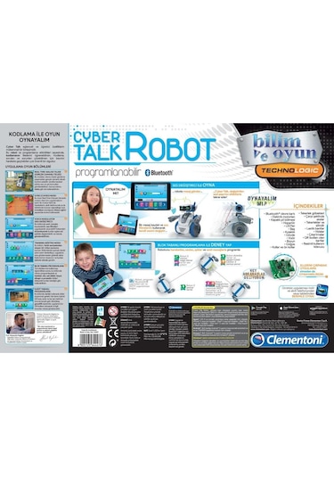 Robotik Laboratuvarı - Cyber Talk Robot Clementoni 64447