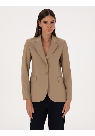 Pierre Cardin Kadın Bej Ceket 50319423-vr011 Bej