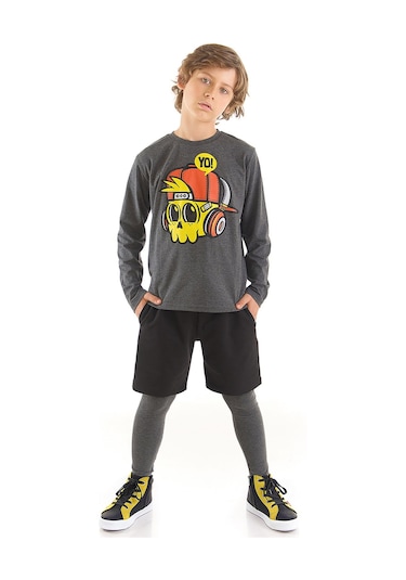 Denokids Mshb&g Yo Erkek Çocuk T-shirt Şort Tayt Takım