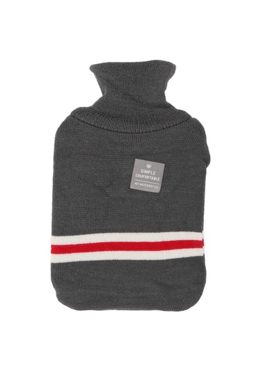 Yunboo 1000ml Pvc Isı Su Bardağı, Dikişli Koyu Gri Kılıf, Tüm Mevsimler İçin Isıtma/soğutma, Patlama Engeli, Tıkanmaz, Boyun-baş-kalça Isıtımı Diğer