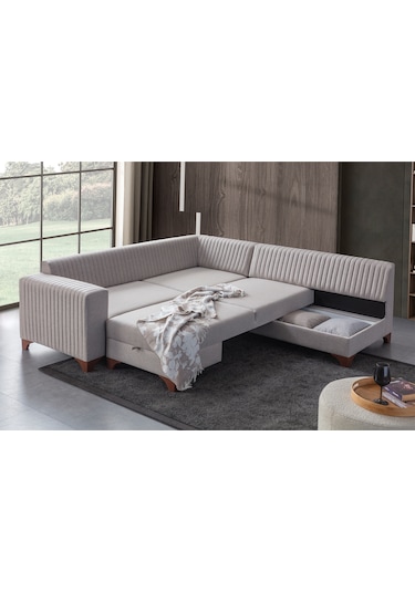 Eymense West Köşe Koltuk Takımı Krem Sağ Köşe