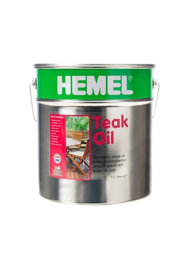 HEMEL Teak Oil - 1.Sınıf Tik Yağı 15 LT