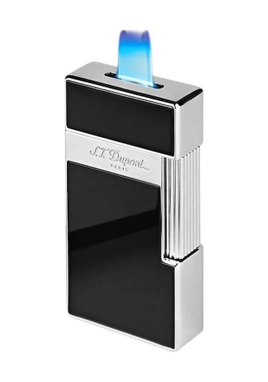 S.t. Dupont Bq Big D Chrome Shiny Black Lacquer Çakmak 25001