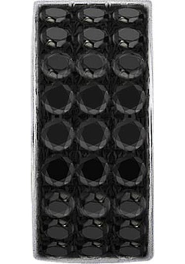 Sirius Pırlanta Siyah Pırlantalı Halka Erkek Küpesi  0804E0134