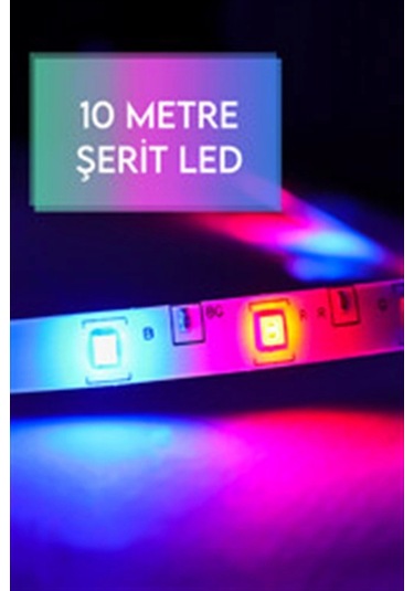 Dempower 10 Metre Şerit Led Çok Renkli