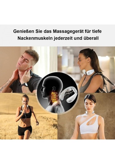 Boyun Masaj Cihazı Boyun Ve Omuzlar Boyun Omurgası Şarj Edilebilir Boyun Desteği Çok Renkli