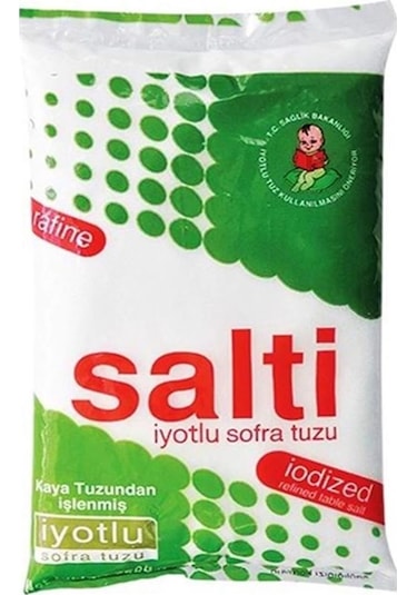 Salti İyotlu Sofralık Kaya Tuzu 3 KG