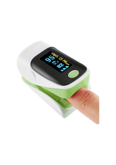 Sones Ab-80 Hassas Parmak Nabız Oksimetresi Kan Oksijen Monitörü Yeşil