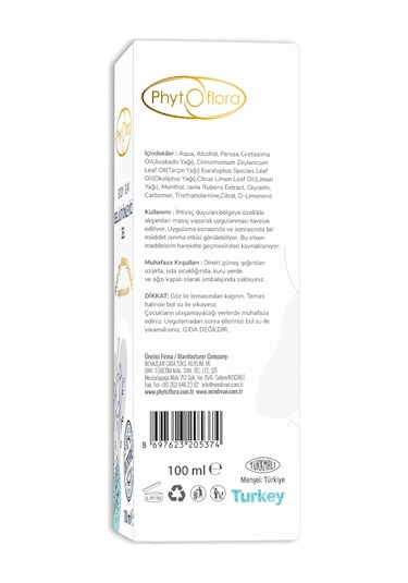 Phytoflora Masaj Başlıklı İnceltici Selülit ve Çatlak Jeli 100 ML
