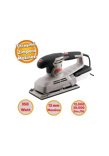 Crown Ct13588V Titreşimli Zımpara Makinası 220 Volt Kablolu 350 W