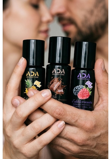 3 Lü Yenilebilir Aromalı Jel Seti 30 Ml Çikolata Ananas Orman Meyvesi