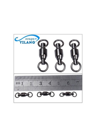 Novahub 100 Adet Olta Takımı Balıkçılık Varil Döner Büyük 8 Kelime Halka Balıkçılık Fırdöndüler