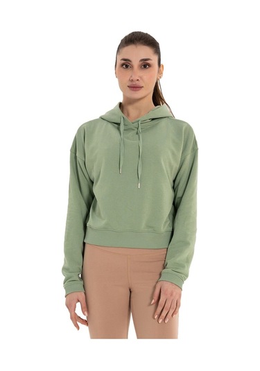 Inguz Kapüşonlu Hoodie Su Yeşili