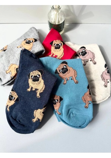 Homesocks Corgi Ayakkabıları 5 Çift Çorap Seti 227036463 Gri