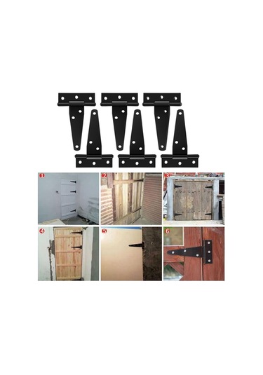 Suntek T Kayış Menteşe Paslanmaz Siyah Üçgen Ahır 2inç