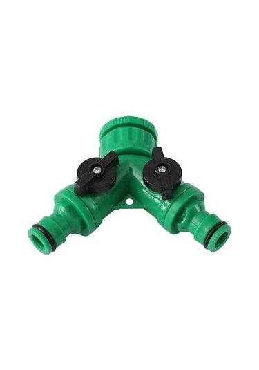 Besthome1 Plastik Bahçe Musluk Çevirici: 2 Çıkışlı Valfli, Ev/bahçe Bağlantısı, Don/kırılma Dayanıklı Abs Mavi Mavi