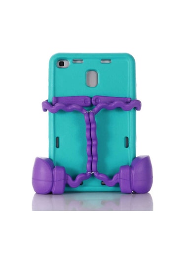 Galaxy Uyumlu  Tab A 8.0 2019 T290 Zore Eva Boxer Tablet Silikon - Gri Arka Kapak