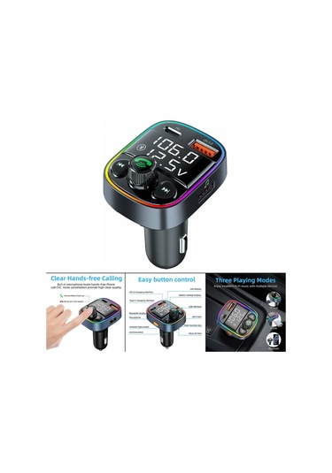 Suntek Araba Bluetooth Adaptörü Gerilim Göstergesi Sürücü