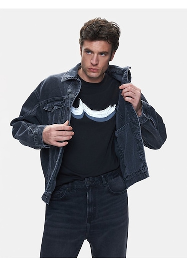 Ltb Andreas Oversıze Jean Ceket 010096102216047 55799 Koyu Gri