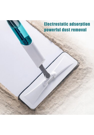 Geeroyoo 360 Derece Dönebilen Mikrofiber Yer Temizleme Süpürgesi - 270ml Şişeli, 2 Yıkanabilir Pedli, Parke Ve Fayans İçin