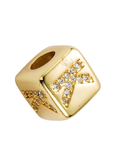 İngilizce Mektup Boncuk Bilezik Pirinç Mikro Kakma Çift Kırmızı Dize Çekme Dıy Bilezik Takı, Stil: K Çok Renkli