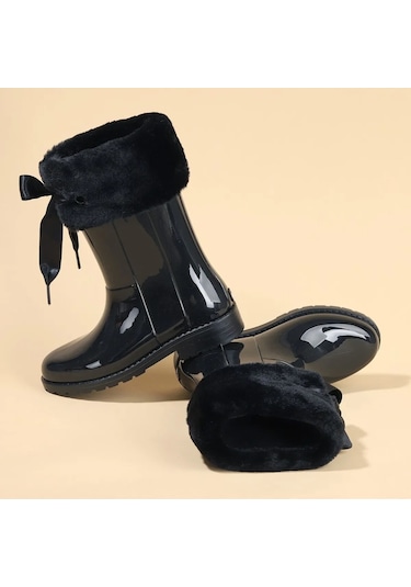 Igor Campera Charol Soft Kız Çocuk Su Geçirmez Yağmur Kar Çizmesi W10239 Siyah 001
