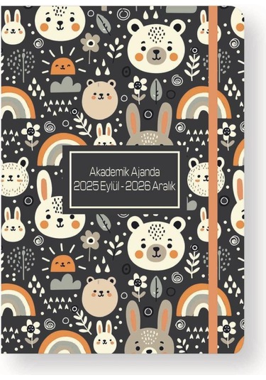 Lizy 2025 Eylül - 2026 Aralık Ciltli Akademik Ajanda Tasarım-7 Sarı