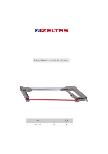 İzeltaş 05890 50 830 Testere Kolu 300 Mm