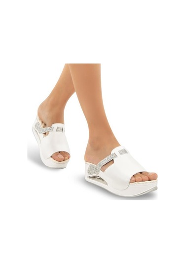 Muya Libra Air Max Anatomik Taban Kadın Terlik Beyaz 36-40 001
