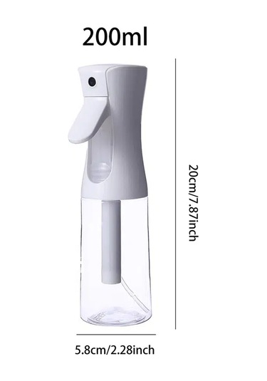 Padalink 200ml Pet Plastik Sprey Flaske, Ultra İnce 0.3mm Uçlu, Sürekli Toz Buhar, Isı Dayanıklı 45 C/soğuk Dayanıklı -30 C, Makyaj Suyu/alkol İçin, Siyah/beyaz/şeffaf Renk Seçenekleri Beyaz