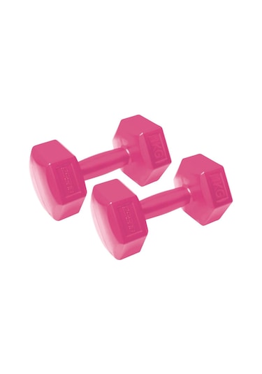 Busso CMt-10 Köşeli Plastik Dambıl Set 1 KG x 2 Adet