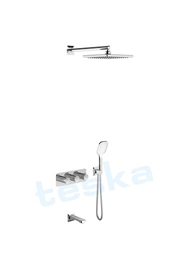 Teska T4000c Lande Ankastre Krom Termostatik Banyo Bataryası Diğer