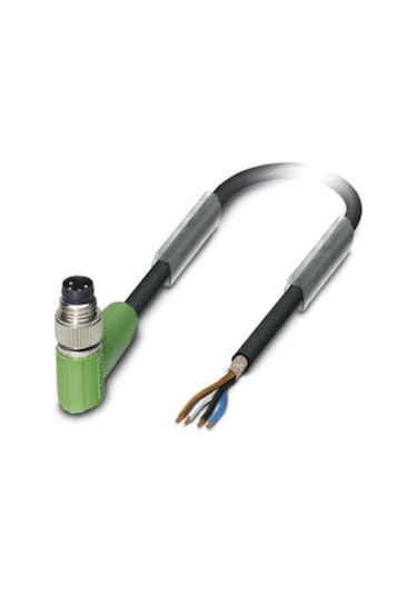 Phoenix Sac-4p-5.0-pur/m8mrsh ,açı/m8-4p/erkek Pur-5mt Blendajlı Sensör Kablo