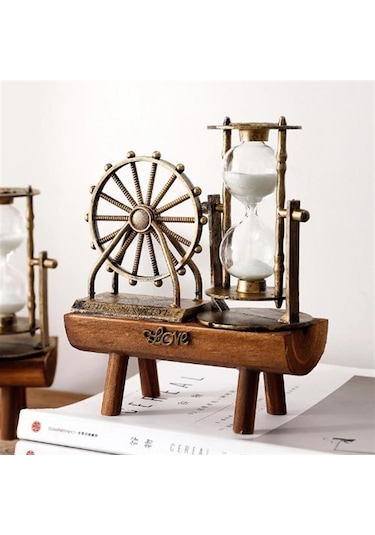 Kişiye Özel Dekoratif Dönme Dolap Kum Saati