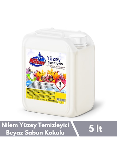 Nilem Beyaz Sabun Kokulu Yüzey Temizleyici 5 L