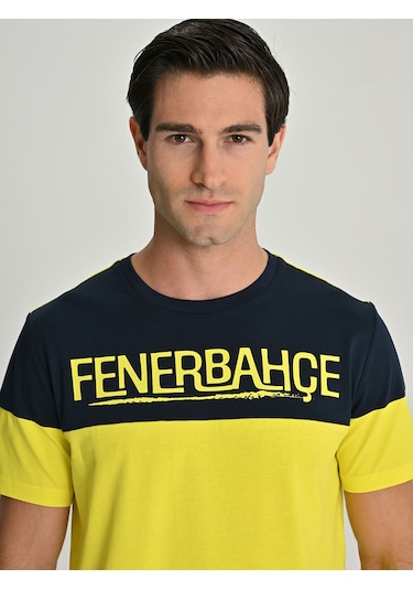 Fenerium Erkek Trıbun Robalı Fenerbahçe Tshırt Sarı