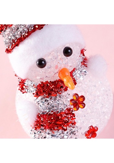 Renk Değiştiren Pilli. Led Kardan Adam - 15Cm X 6Cm