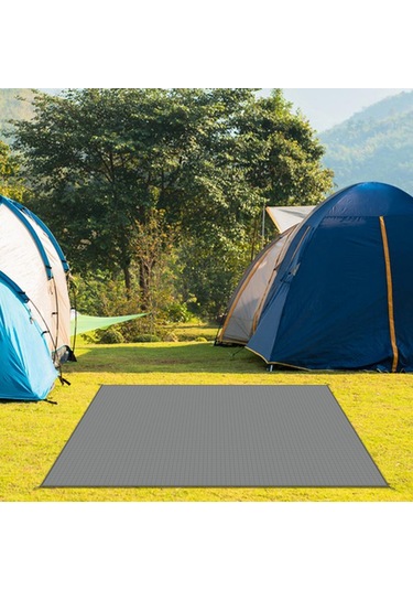 Suntek Plaj Battaniyesi Su Geçirmez Portatif Piknik Battaniyesi Koyu Gri