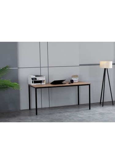 Arpelia Çalışma Masası 160x80x75 Cm Siyah Atlantik Çam Siyah - Atlantik Çam