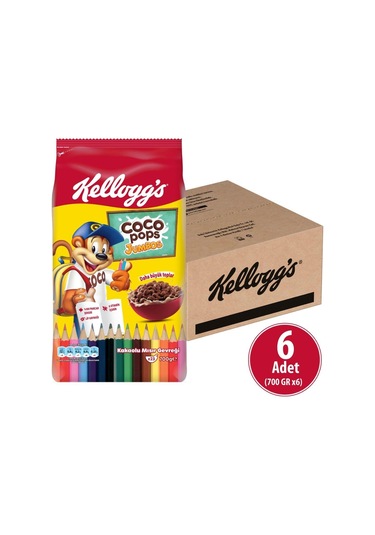 Coco Pops Jumbos Bts Mısır Gevreği 700x6 Adet, Lif, Demir Ve 6 Vitamin Içer