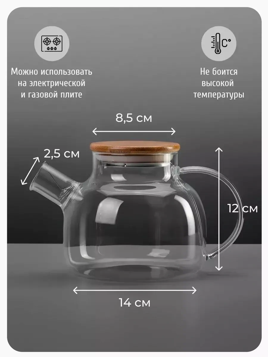 Glasshouse Cam Demlik 900 Ml 266375054 Beyaz